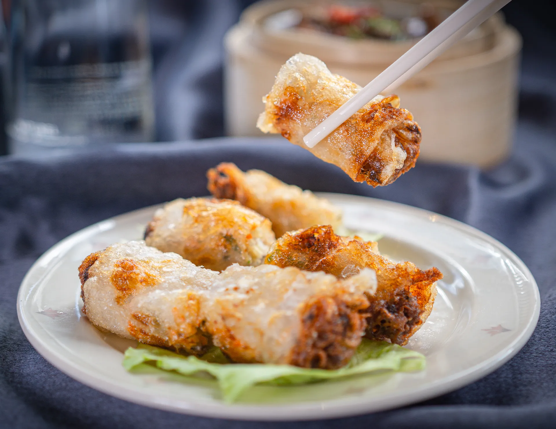Krokante dim sum van Golden Garden